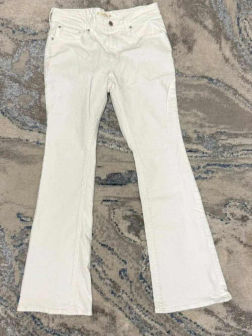 Levi's Denim White Jeans Flared leg Blue Jeans